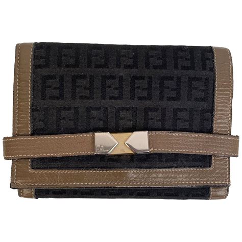 fendi faces wallet|fendi wallet vintage.